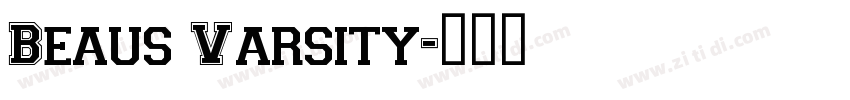 Beaus Varsity字体转换